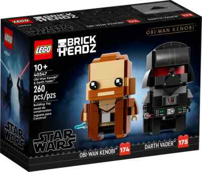 ♡s♡ Lego Star Wars Obi-Wan Kenobi Darth Vader Brickheadz Figure