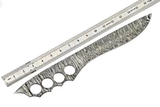 FULL TANG HAND FORGED DAMASCUS STEEL BLADE BLANK 16" HUNTING BOWIE KNIFE 2871