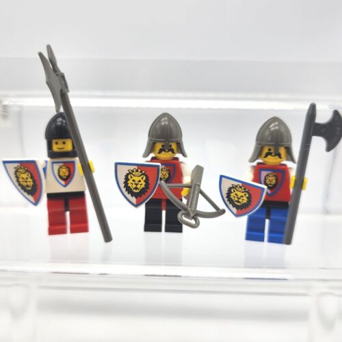 Lot Of 3 Vintage Lego Royal Knights Castle Minifigures Cas061,65,66 Fre Shipping - Picture 1 of 5