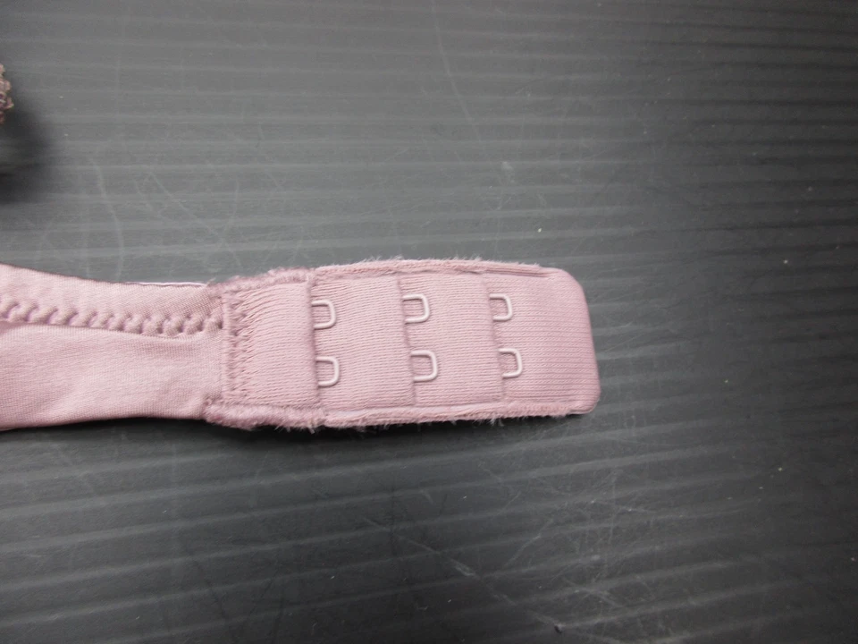 Sujetador push-up con aros de encaje rosa/negro 34A Lily Of France para mujer 1C Foto 3 de 4