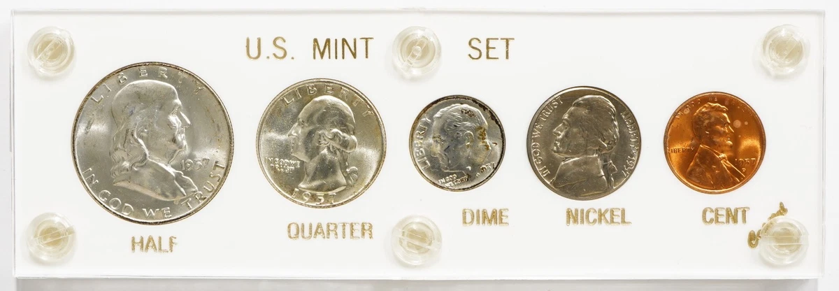 Philadelphia U.S. Mint 1957 US Coin Mint Sets for sale | eBay
