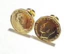 SET OF FABULOUS GENUINE CHARLES TYRWHITT THREE PENCE CUFFLINKS, DATED 1952,  BN