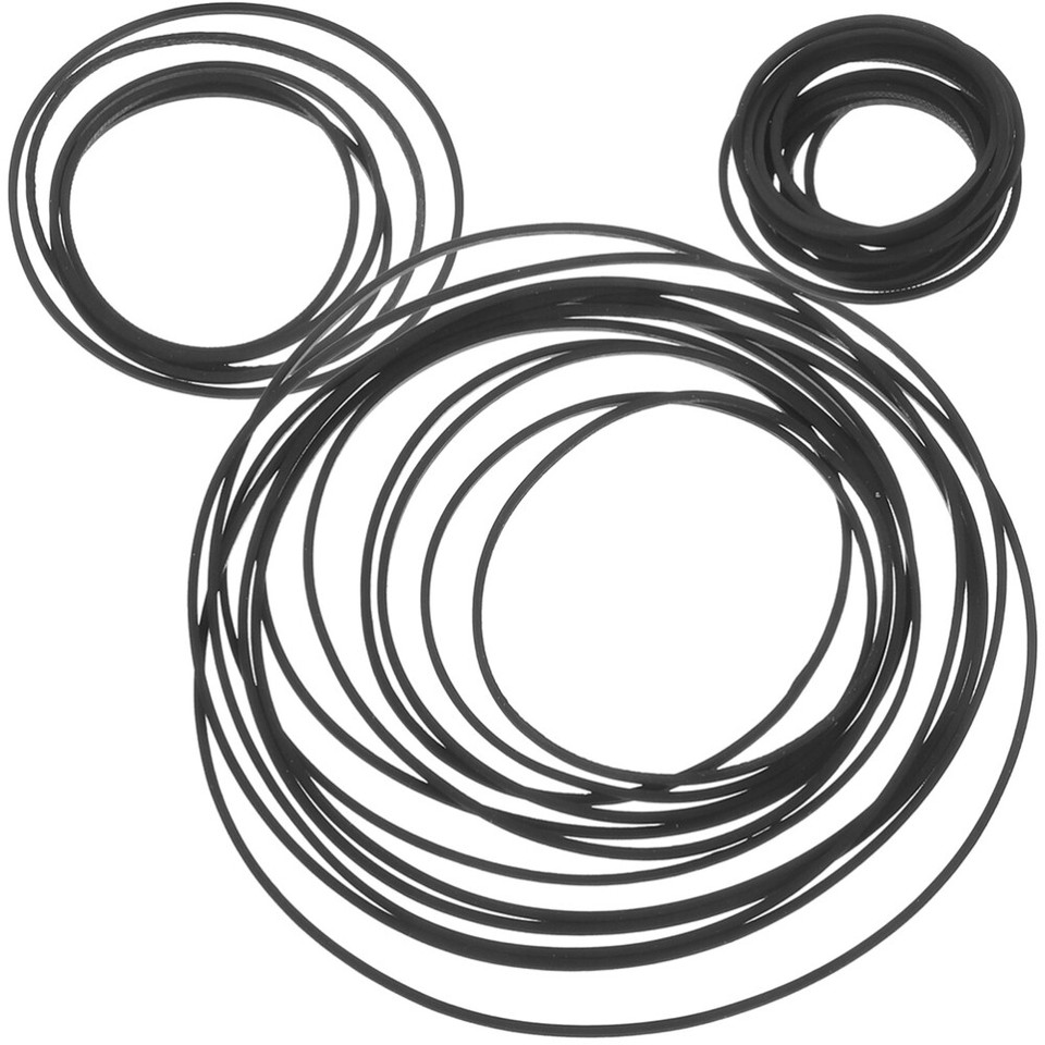 90pcs Cassette Rubber Belts Recorder Belts Cassette Tape Machine Belts