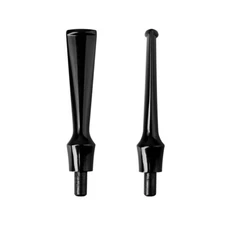 2 Pcs 3mm Filter Smoking Pipe Stem Taper Mouthpiece Replacement for Tobacco Pipe