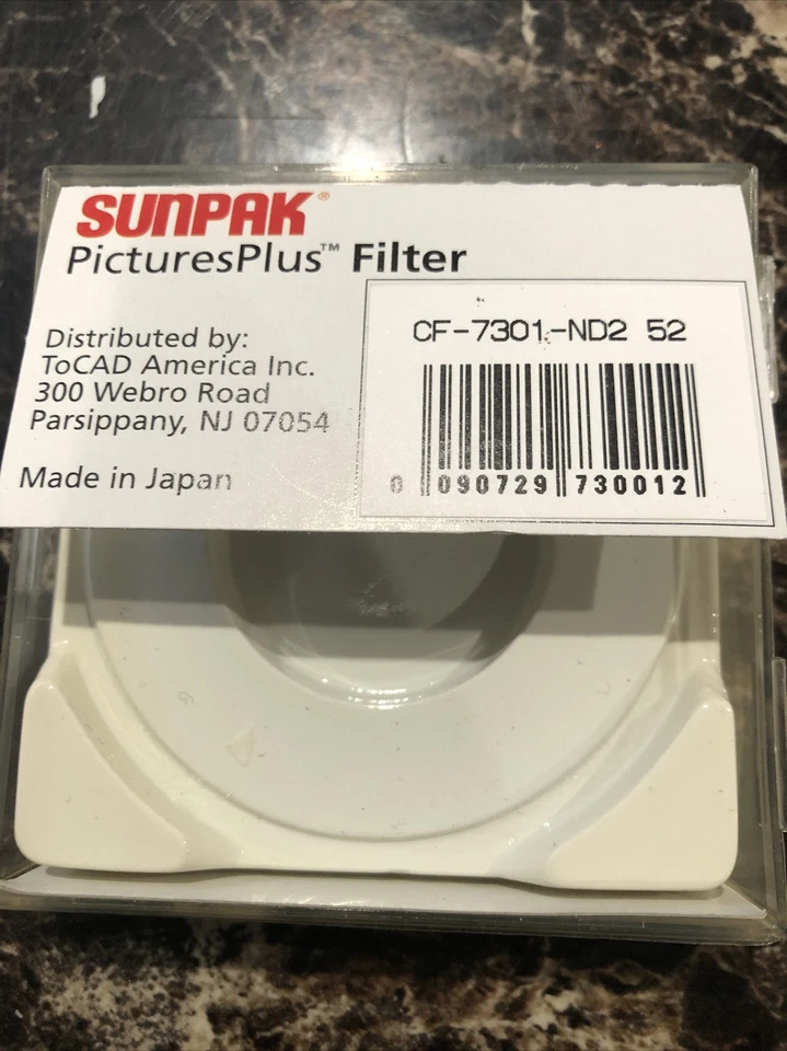 Sunpak Pictures Plus 52MM Circular Polarizer Filter ND2X NEW - Image 3 of 4