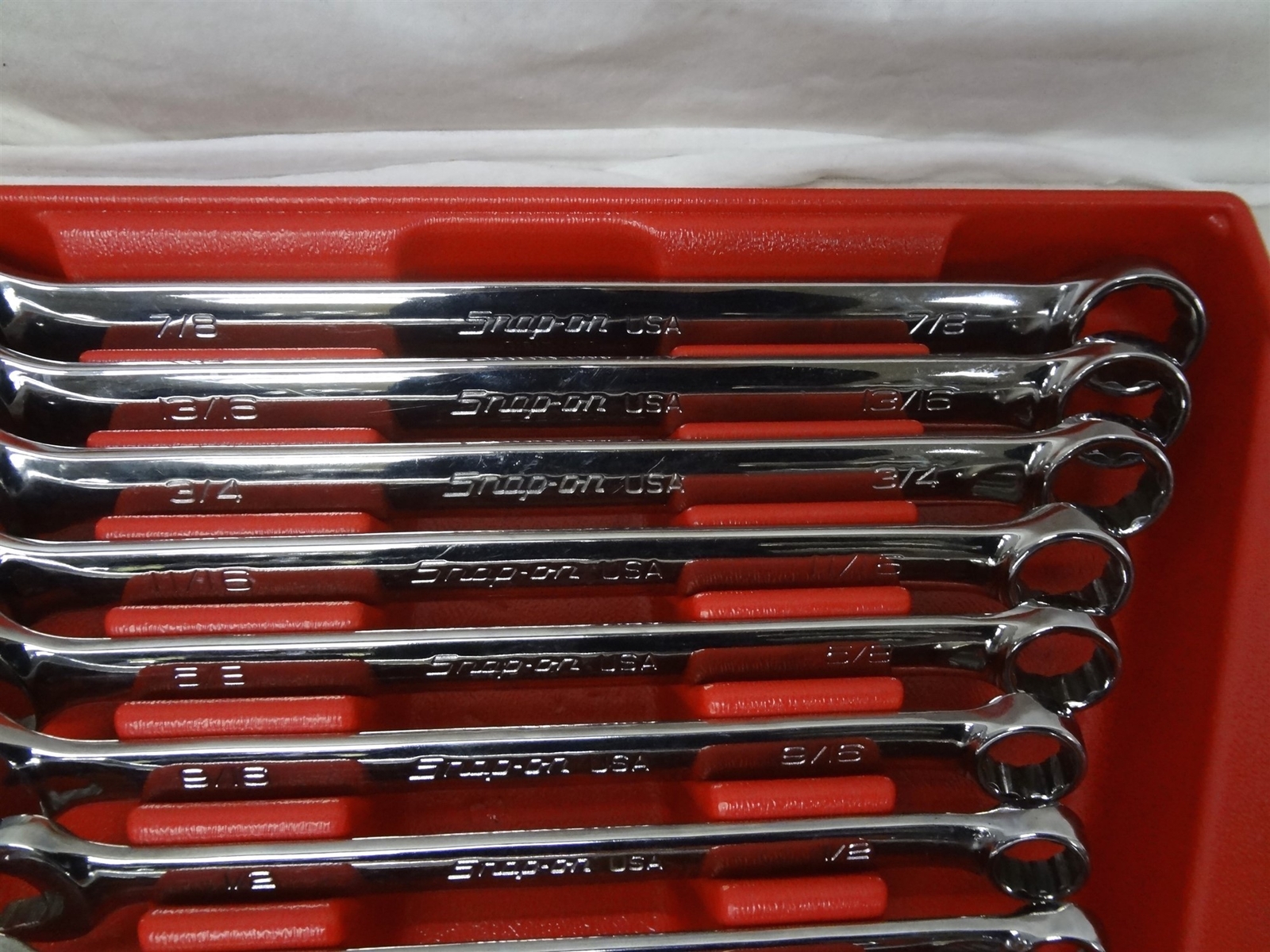 Snap On Tools SOEX710 10Pc SAE Flank Drive Plus Combination Wrench Set