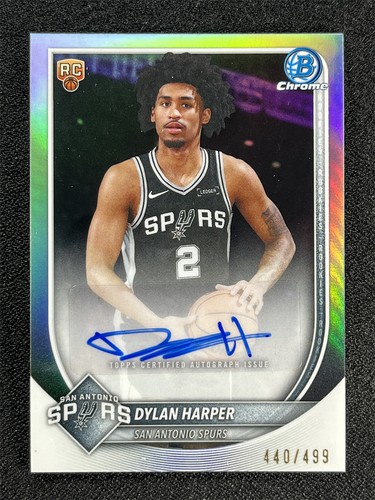 2025-26 Topps Bowman Chrome Dylan Harper #BCA-DH Refractor Rookie RC Auto /499