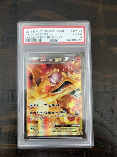 2016 P.M. XY Black Star FA/Charizard EX PSA 4
