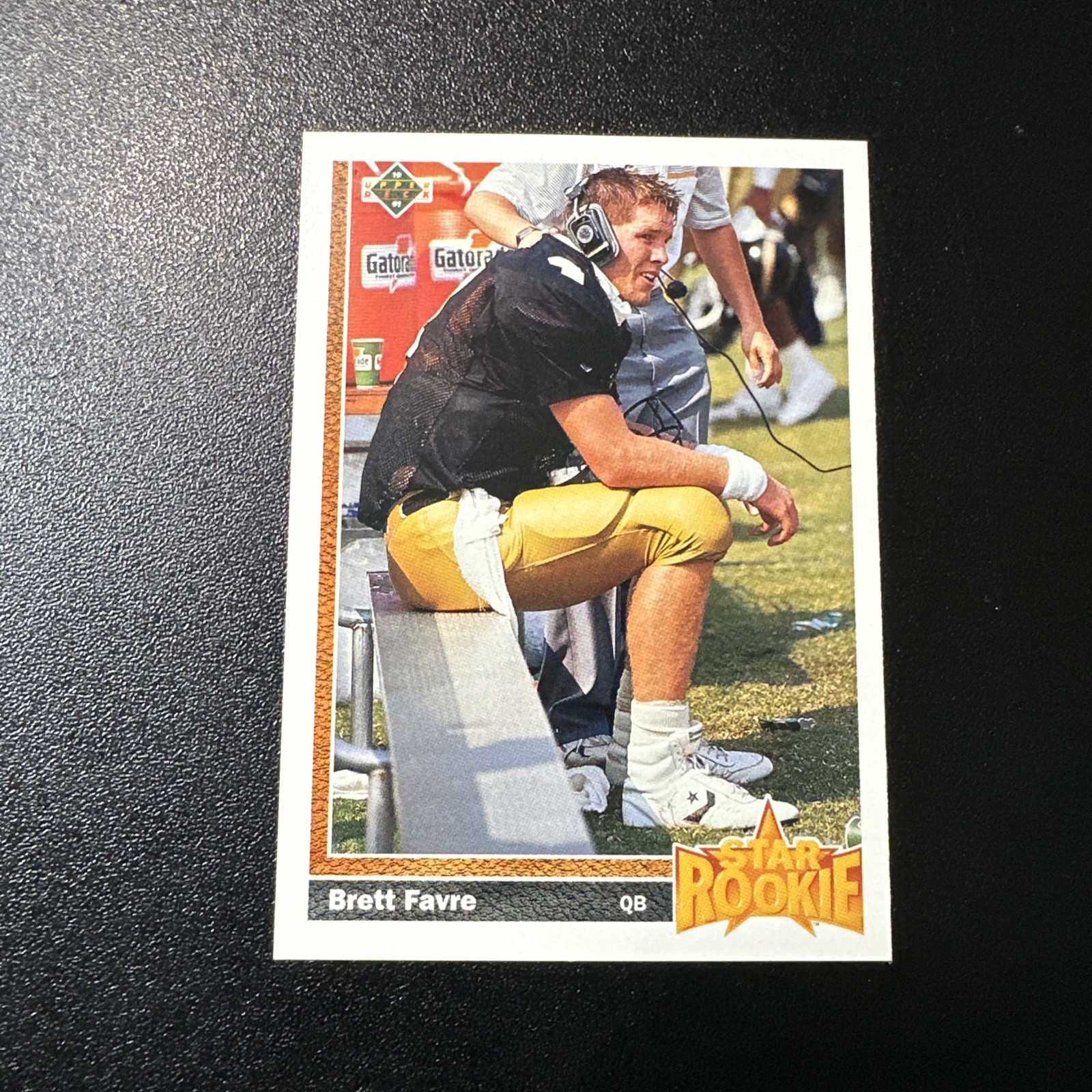 1991 UPPER DECK #13 BRETT FAVRE Green Bay Packers Atlanta Falcons Rookie Card NM