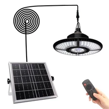 Solar Shed Light Remote Control Security Lamp for Garage Gazebo Barn 5/6 Leaves