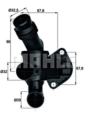 MAHLE Engine Thermostat For AUDI A3 A4 Avant A6 SEAT Exeo St 02-13 06D121111G
