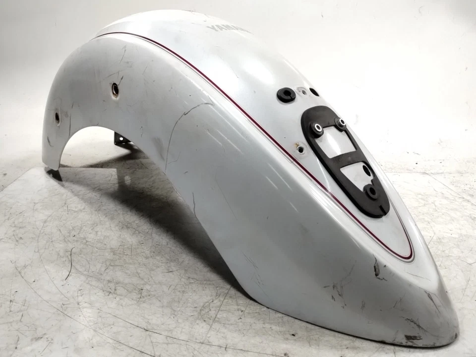 Guardabarros trasero clásico blanco Yamaha V Star XVS1100 99-09 Foto 4 de 4