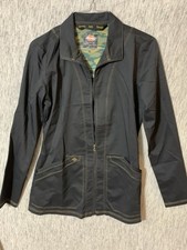 Dickies Jacket Womens XXS Black Full Zip Mock Neck Casual Lightweight Workwear
