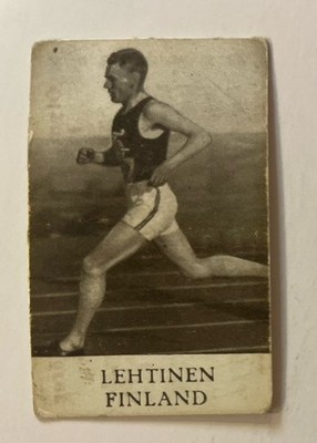 Lehtinen - 1936 Alfa Olymp-Skylt Swedish Card #17                 Lauri Lehtinen