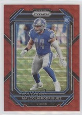 2022 Panini Prizm Rookies Red Wave Prizm 66/149 Malcolm Rodriguez #350 rf2