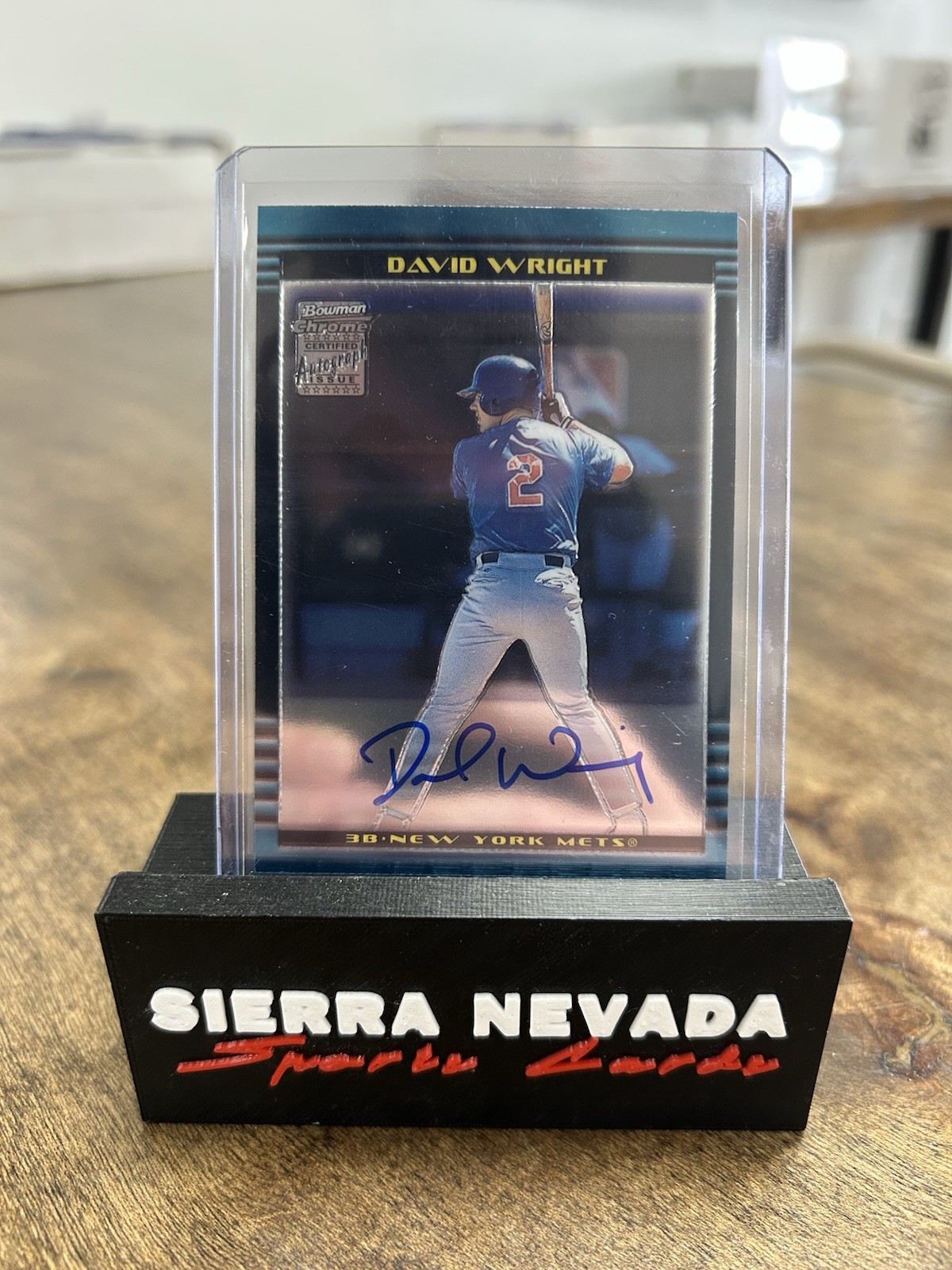 David Wright 2002 Bowman Chrome #385 Rookie Auto RC