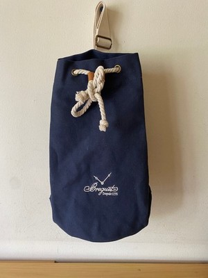 BREGUET - Bag Bolsa - 100% algodón - Color azul marino - 40 x 24 cm