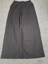 ZARA Women s Black Trousers Size Large Elastic Waist Pull-On Pants