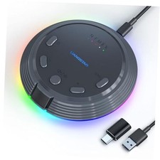 Gaming USB Microphone with AI Noise Cancellation, 5 Voice Changes, Mute,