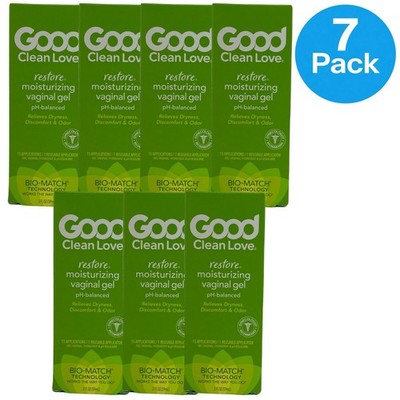 Good Clean Love Restore Moisturizing Vaginal Gel PH-Balanced 2oz 7 Pack