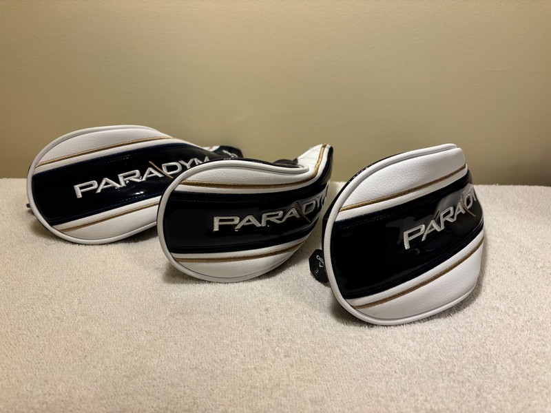 3 Callaway Paradym Head Covers/1 Fairway Wood Cover and 2 Hybrid Covers