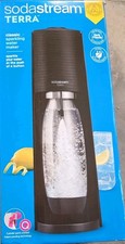 SodaStream Terra Sparkling Water Maker Machine Black + Bottle + 4 C02 Canister