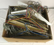 220 vintage Different Colored Metal Wire Clothes Hangers Group Lot