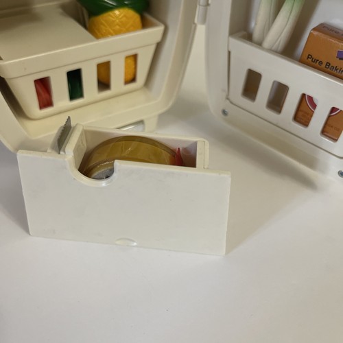 1987 BEETLAND Mini Refrigerator Desk Office Supply Play Set American Express - Bild 11 von 24