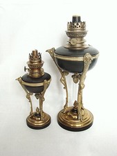 lampe a pétrole de style empire lot de 2