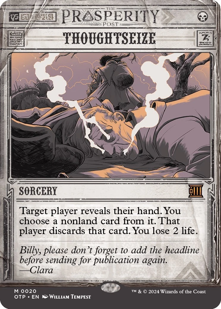 Thoughtseize Magic: The Gathering Wizards of the Coast Near Mint