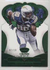 2013 Panini Crown Royale Green Die-Cut Crown 2/10 Malcom Floyd #60 1q2