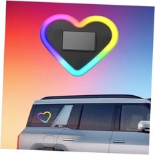 Car LED Ambient Lights, Solar-Powered Heart-Shaped Car Window Lights with