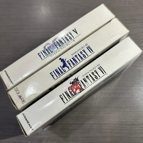Nintendo Super Famicom Final Fantasy IV V VI set Japan SFC w/box From Japan