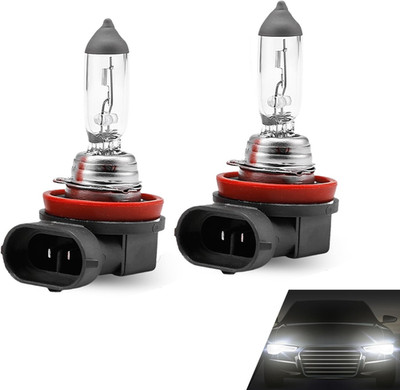 2 PCS H8 Car Halogen Bulb, 12V 35W Quartz Lamp Ultra-Bright Beam Low/High Beam L
