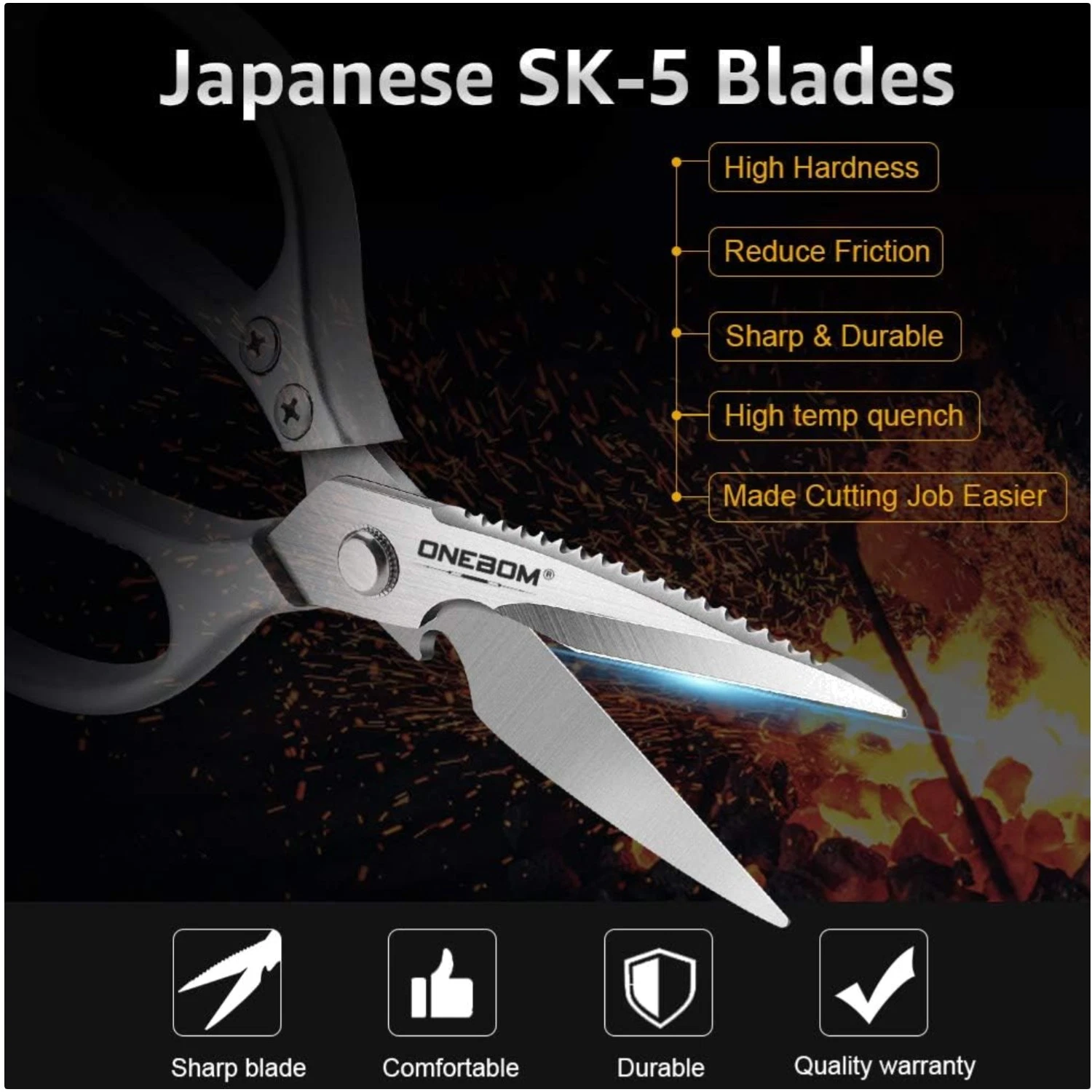 Multi-Function Stainless Steel Scissors
Opens in a new window or tab