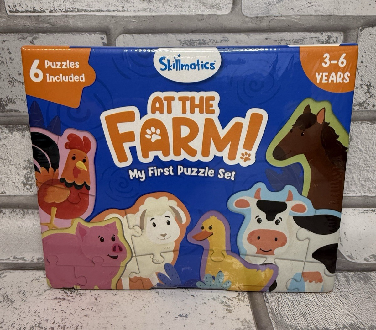 Skillmatics At The Farm Farm Animal Colourful Jigsaw Puzzle Set of 6 for Ages 3+