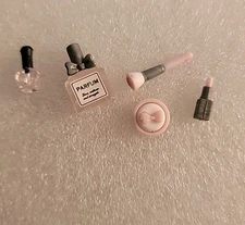 Miniature Perfume Lipstick Makeup Brush Nail Polish Powder Diorama Photography 