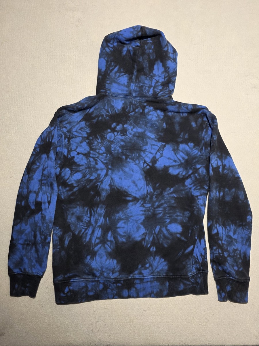 ICECREAM BBC Running Dog Hoodie Blue Black Tie Dye Mens S Pharrell