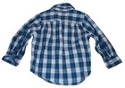 9P BABY GAP 3T Plaid Oxford Button Up Down Dress Shirt {Blue Black White} — photo 6