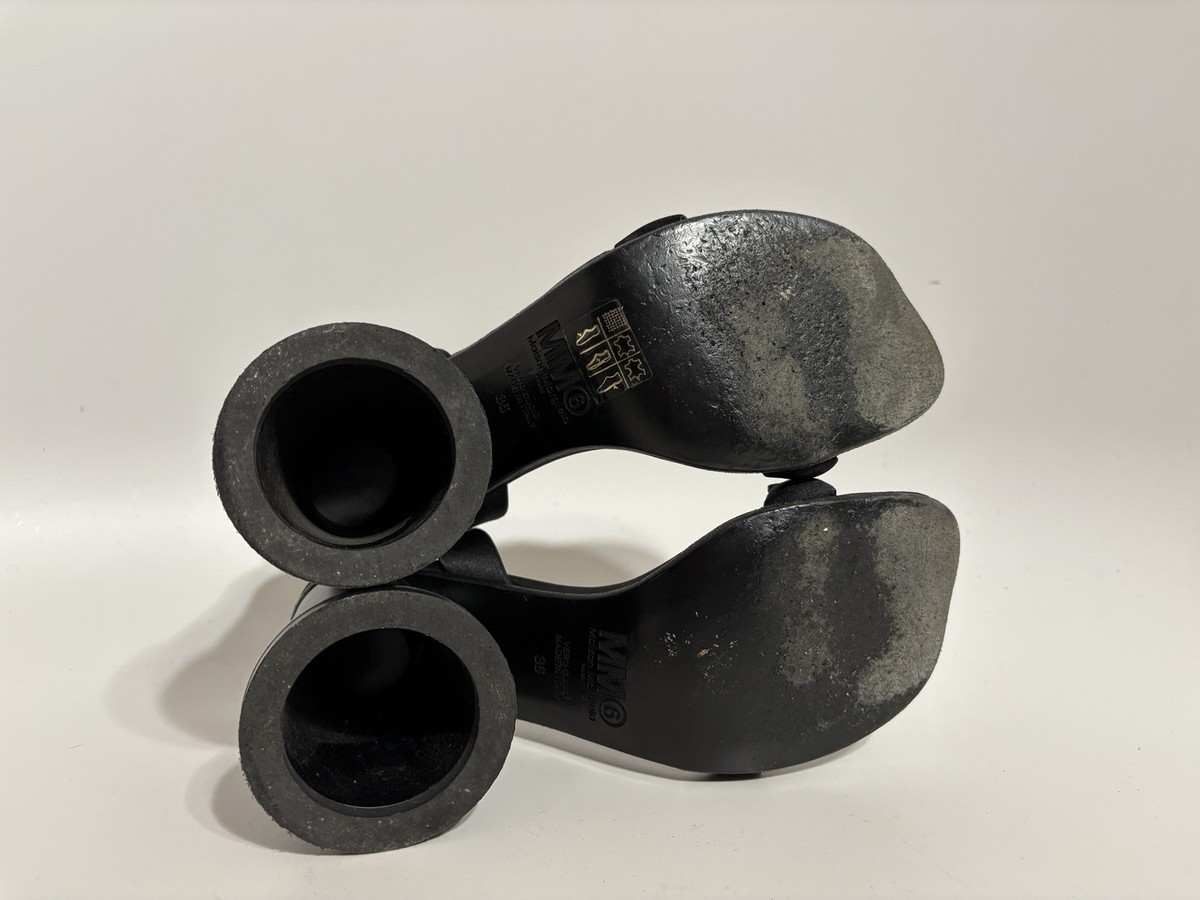 Maison Margiela MM6 Black Sandal Cup Heel Heels 36 | eBay