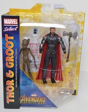THOR & GROOT Movie Version Diamond Comics MARVEL SELECT 7” Action Figure NEW