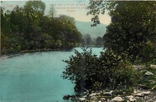 c1910 Knoxville Tennessee View Little River #3329 Kress Postcard 26-2913
