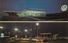 1964 TN Memphis Joe Schaeffer Motors Volkswagen Dealership UNP MINT Postcard N12