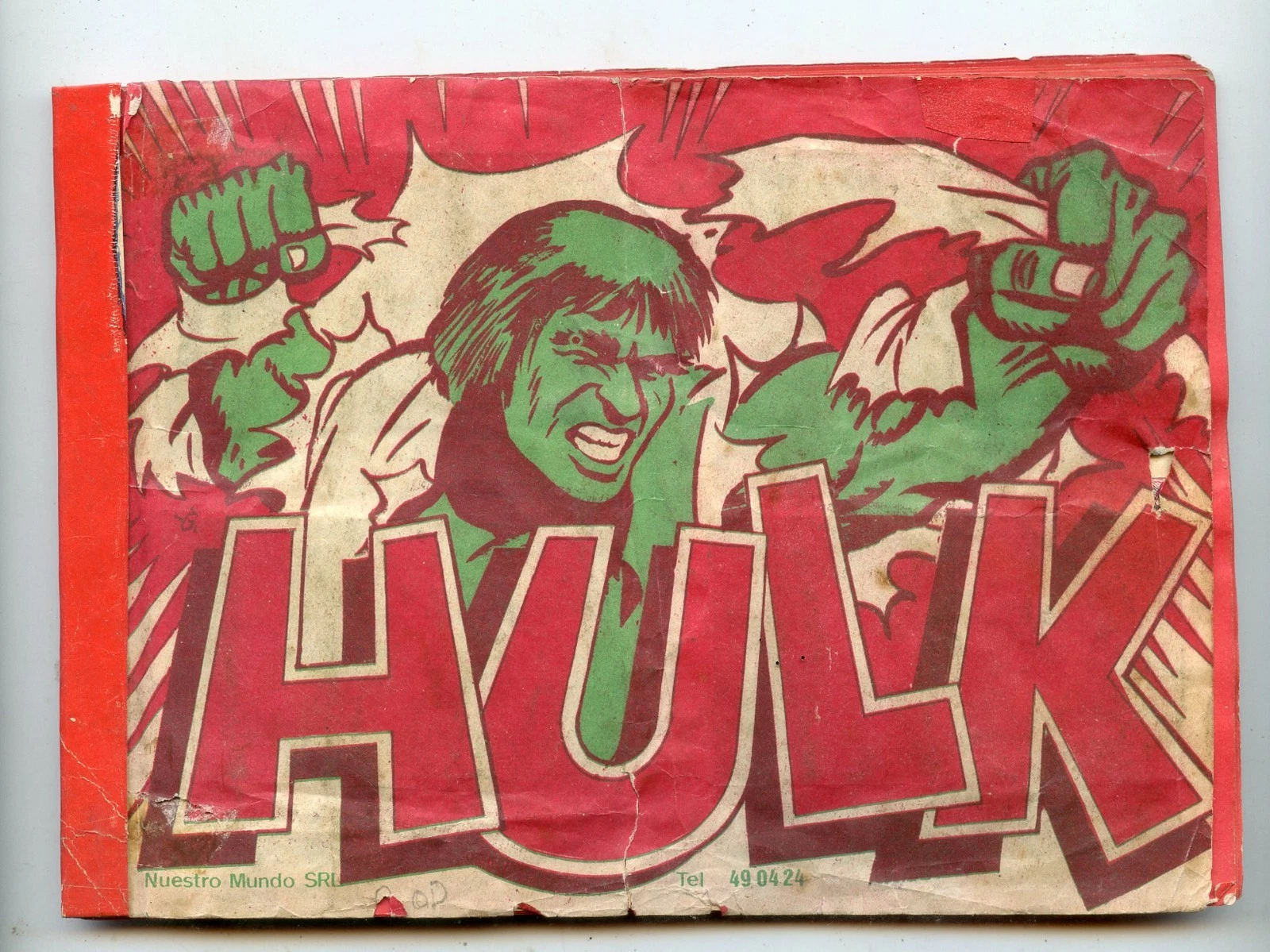 Super Awesome Incredible Hulk TV show sticker album- 