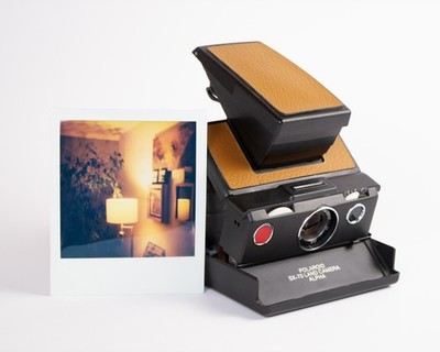 Polaroid SX-70 Leder Skin Cohera Echtleder Cinnamon - Ersatzbelederung