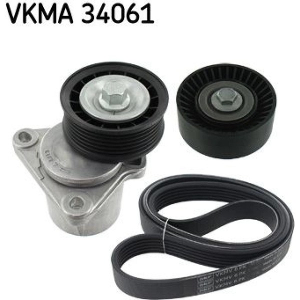 SKF Vkma 34061 Keilrippenriemensatz FüR Ford Mondeo S MAX Galaxy WA6 BA7-image