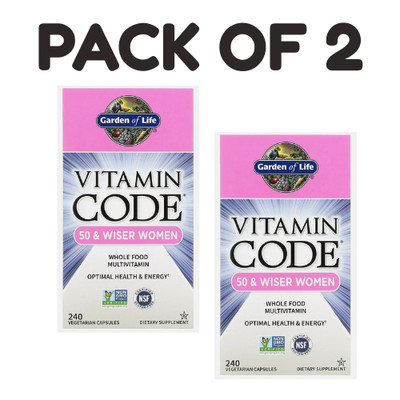 Garden of Life Vitamin Code   240 Vegetarian Capsules   Pack of 2