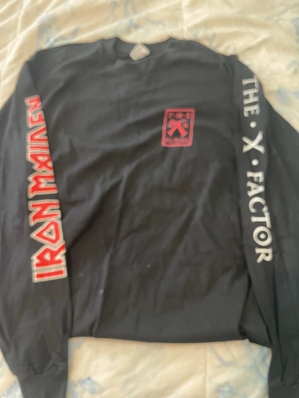 Iron Maiden The X Factor Black Long Sleeve Shirt XL, Rock & Pop Music