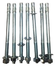 Brighton Best 3/4"-10 x 12" Zinc Plated Wedge Anchor 279340 Lot of 7 NOS