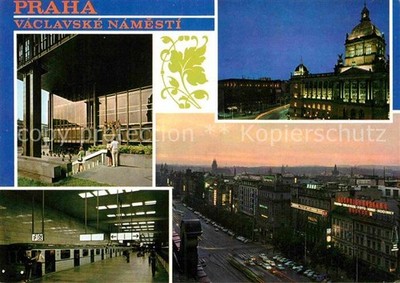 Praha Prahy Prague Vaclavske Namesti Stanice metra Narodni Muzeum